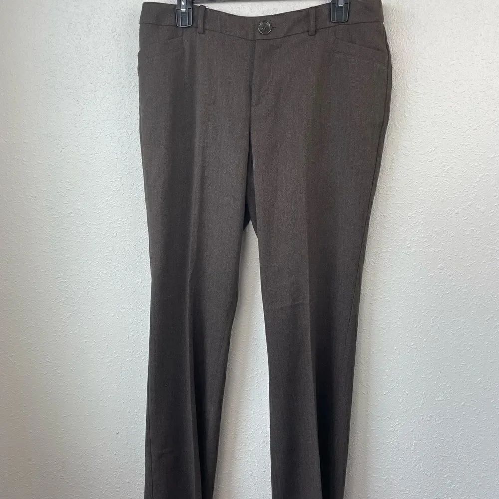 Pre-Owed Mossimo Womens Brown Stretch Dress Pants Size 8
